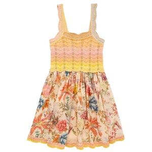 Zimmermann Tallow knit floral dress